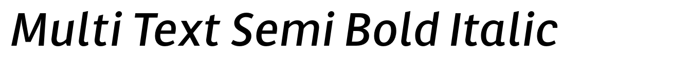 Multi Text Semi Bold Italic image